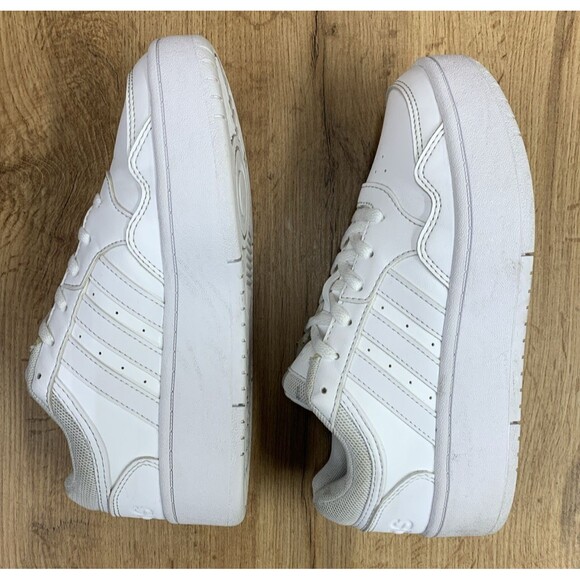 Adidas Youth Unisex Hoops 3.0 Bold J Platform Court Sneaker Shoes White Size 4 - Picture 11 of 16
